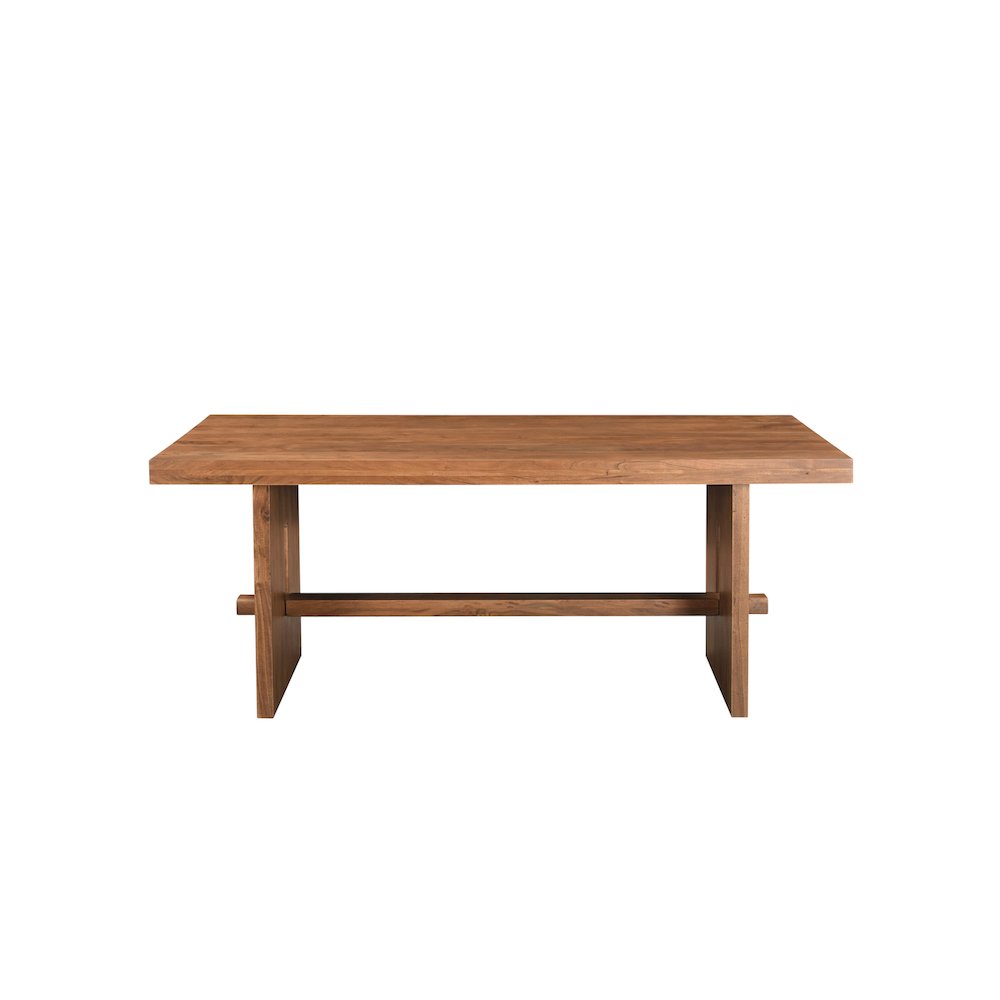 Elyria 75" Solid Wood Trestle Dining Table. Picture 2