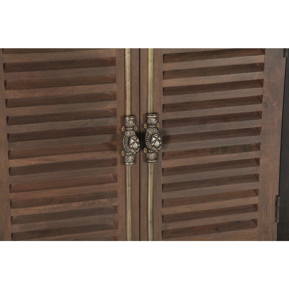 Lennox 4-door Shutter Solid Wood Sideboard. Picture 5