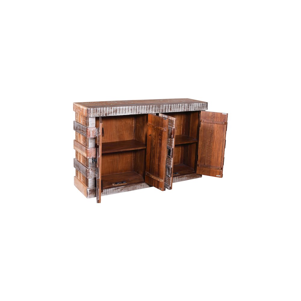Eldris 4-door Solid Wood Sideboard. Picture 2