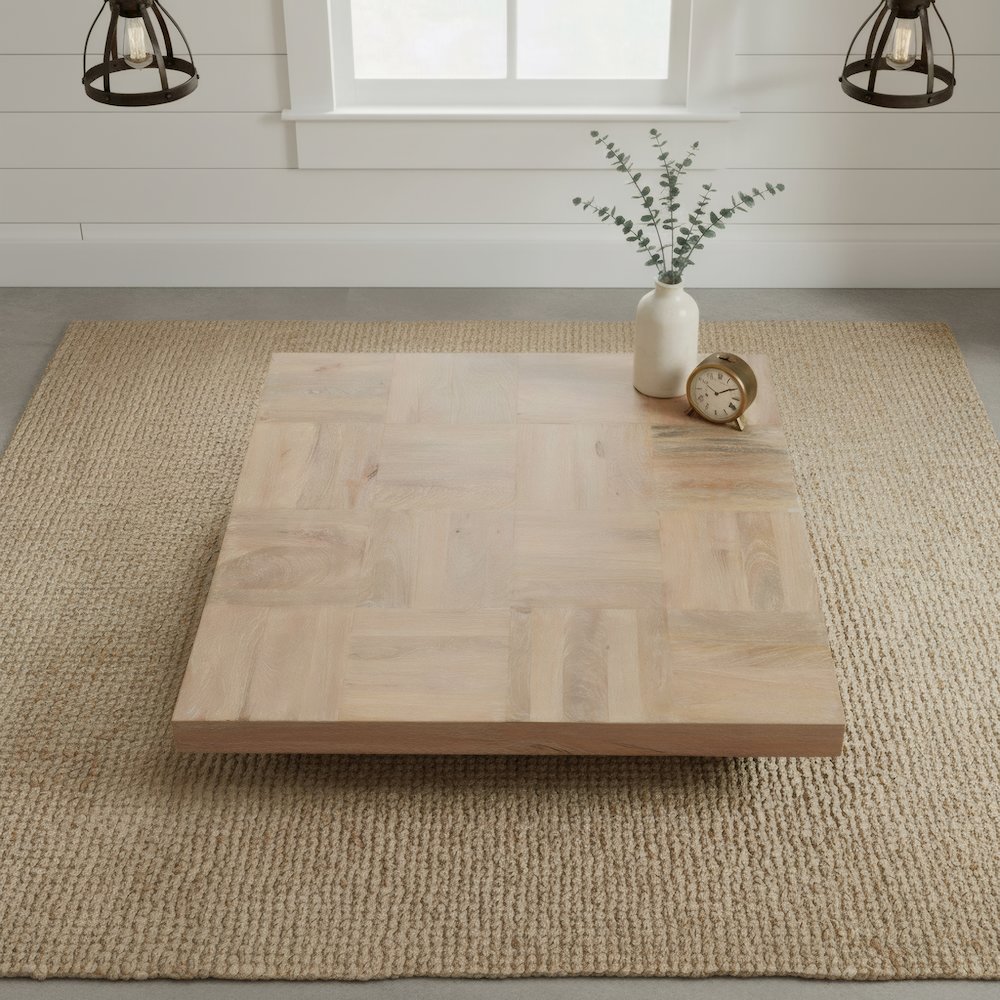 Reed Solid Wood Coffee Table. Picture 9