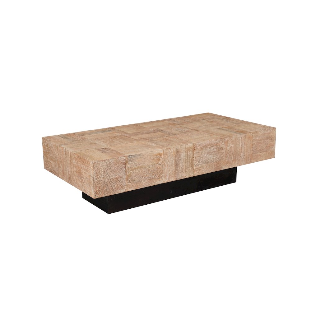 Reed Solid Wood Coffee Table. Picture 1