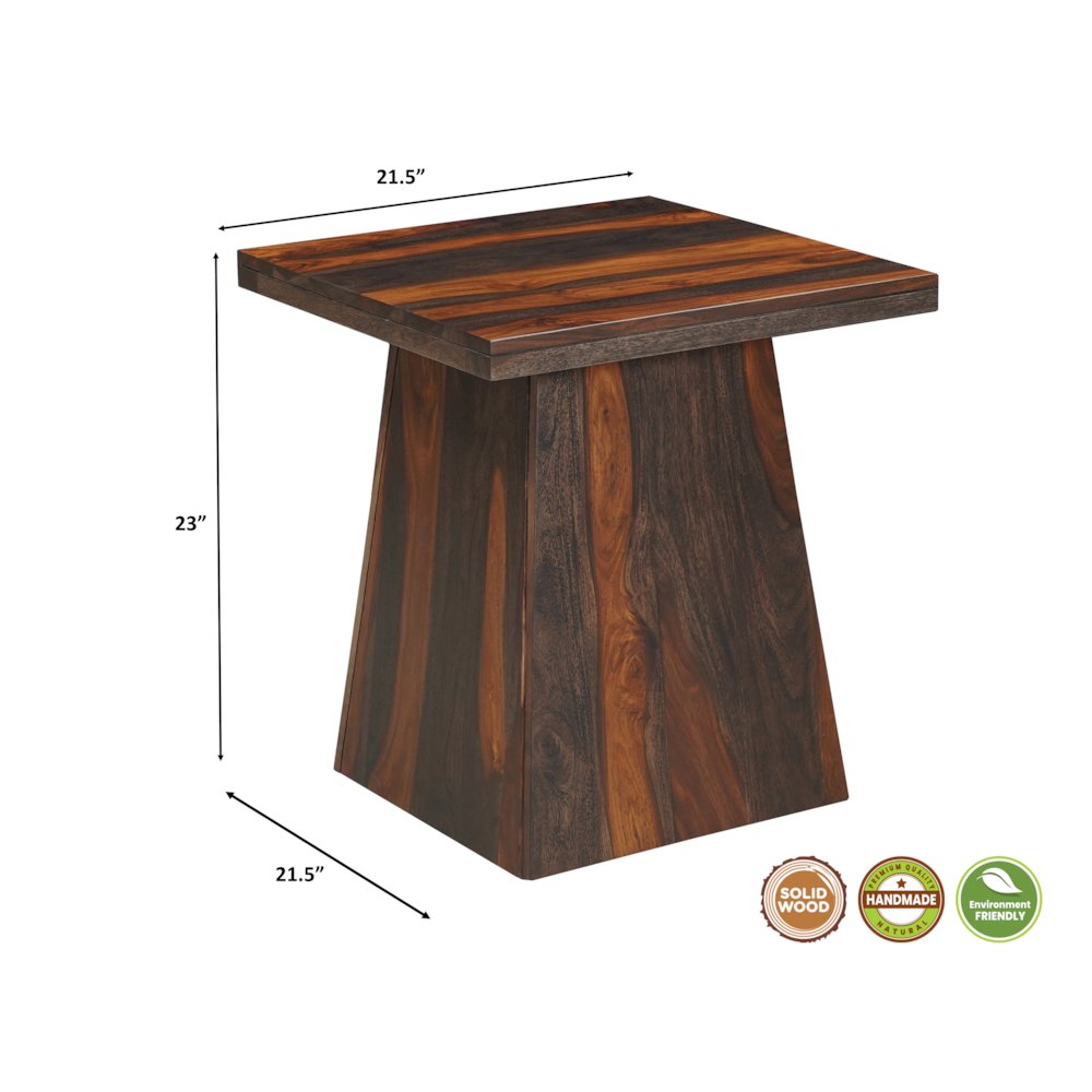 Marin 2-piece Modern Rectangular Solid Wood Living Room Table Set. Picture 15