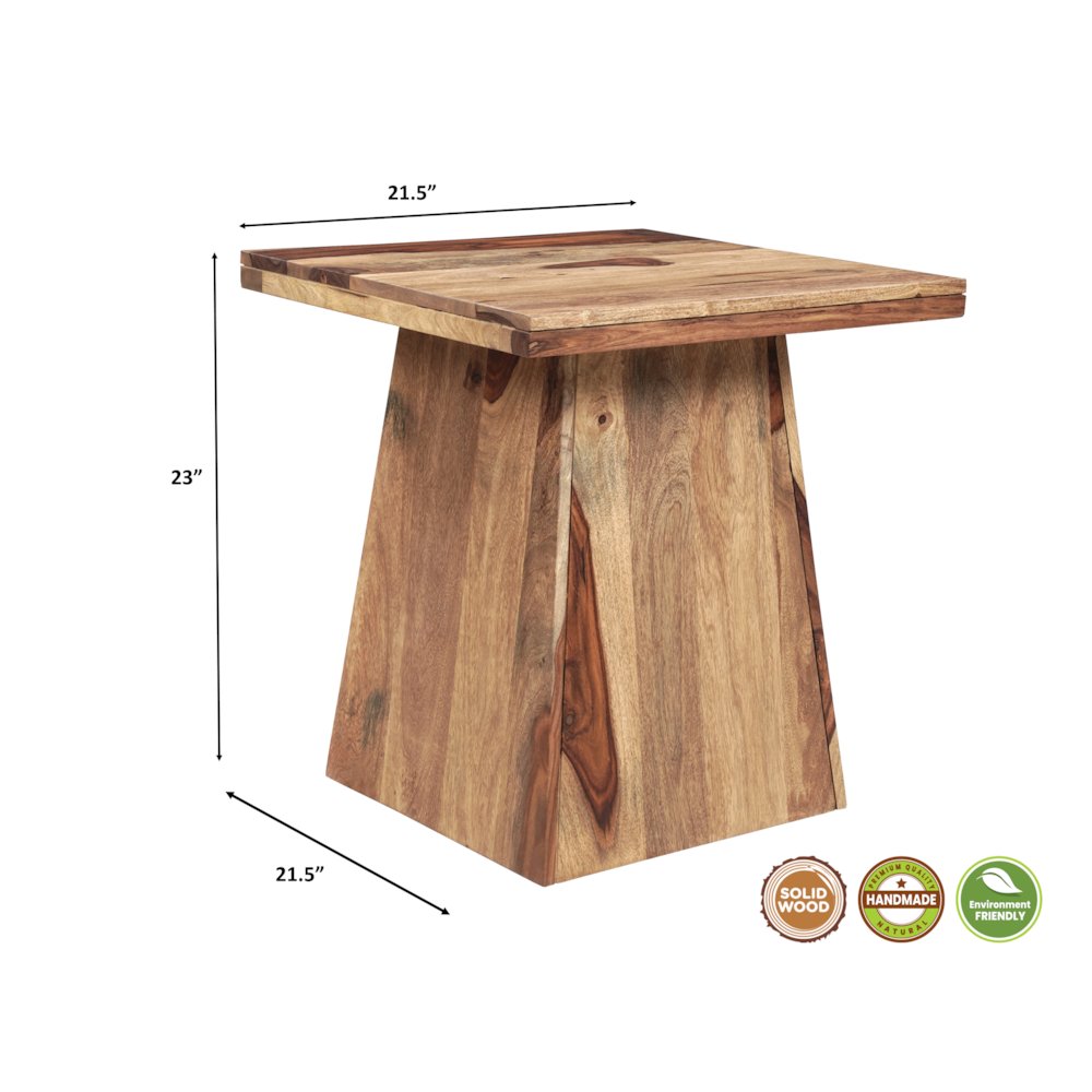 Marin 3-piece Rectangular Solid Wood Living Room Table Set. Picture 11