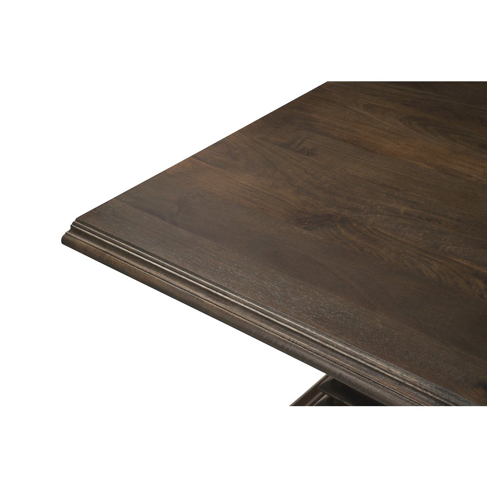 Adrien Solid Wood Rectangular Double Pedestal Dining Table. Picture 6