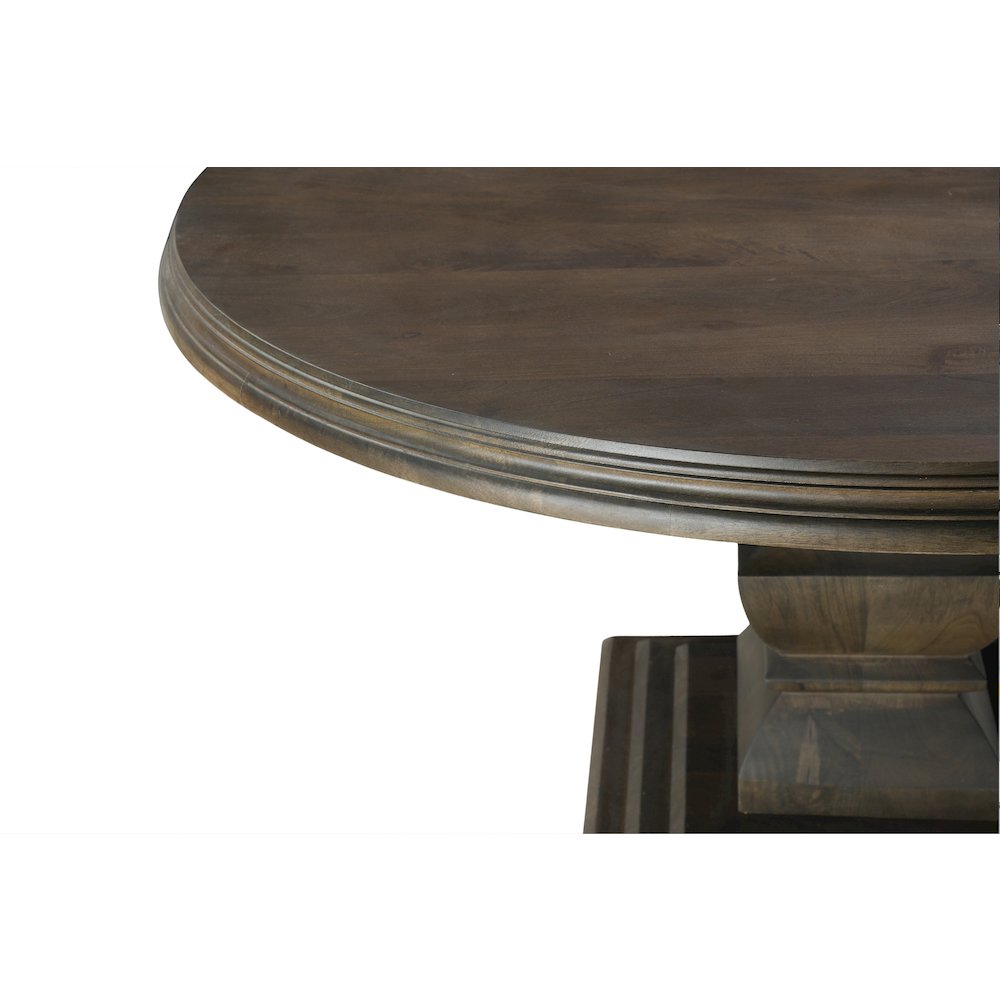 Adrien Solid Wood Round Pedestal Dining Table. Picture 4