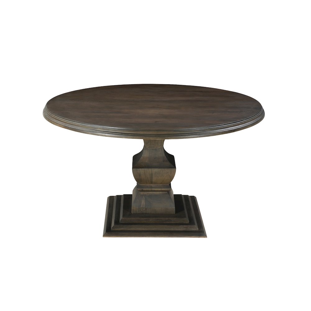 Adrien Solid Wood Round Pedestal Dining Table. Picture 2