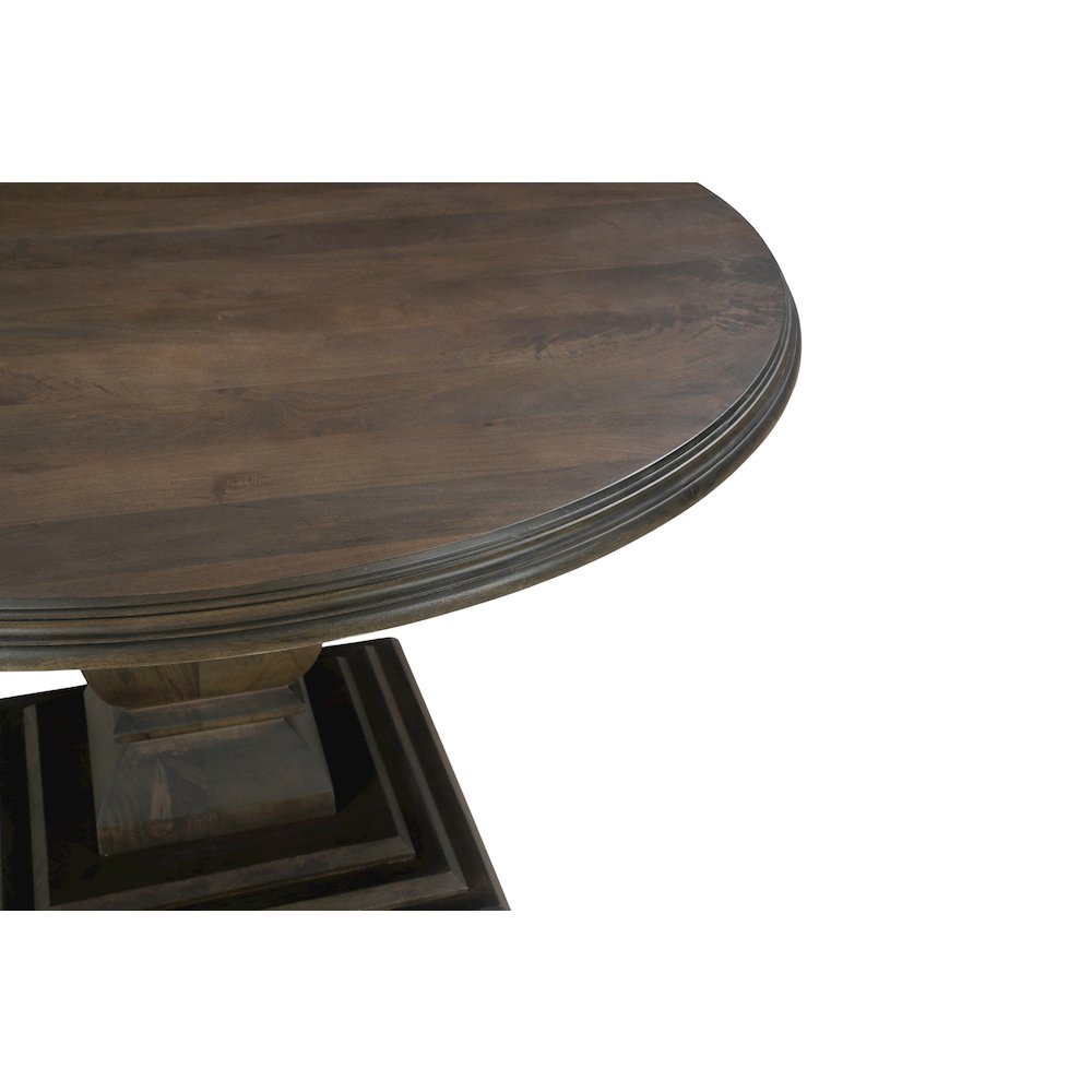 Adrien Solid Wood Round Pedestal Dining Table. Picture 5