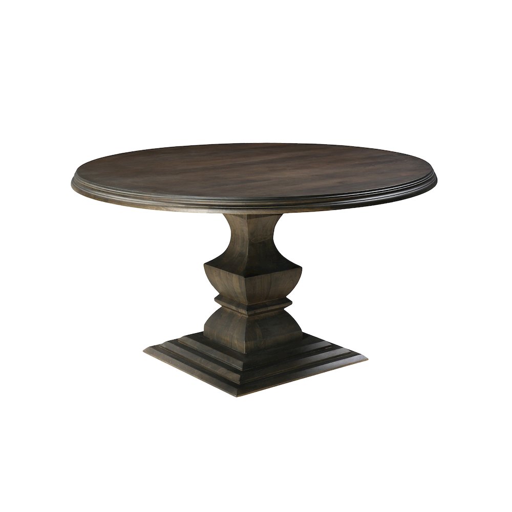Adrien Solid Wood Round Pedestal Dining Table. Picture 1