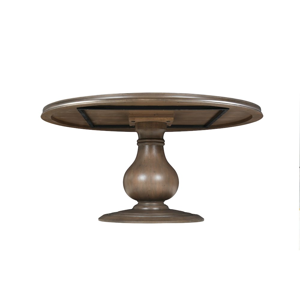 Adrien Solid Wood Round Pedestal Dining Table. Picture 3