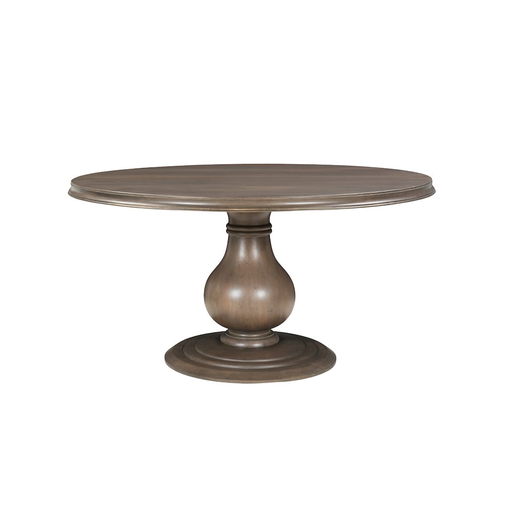 Adrien Solid Wood Round Pedestal Dining Table. Picture 1