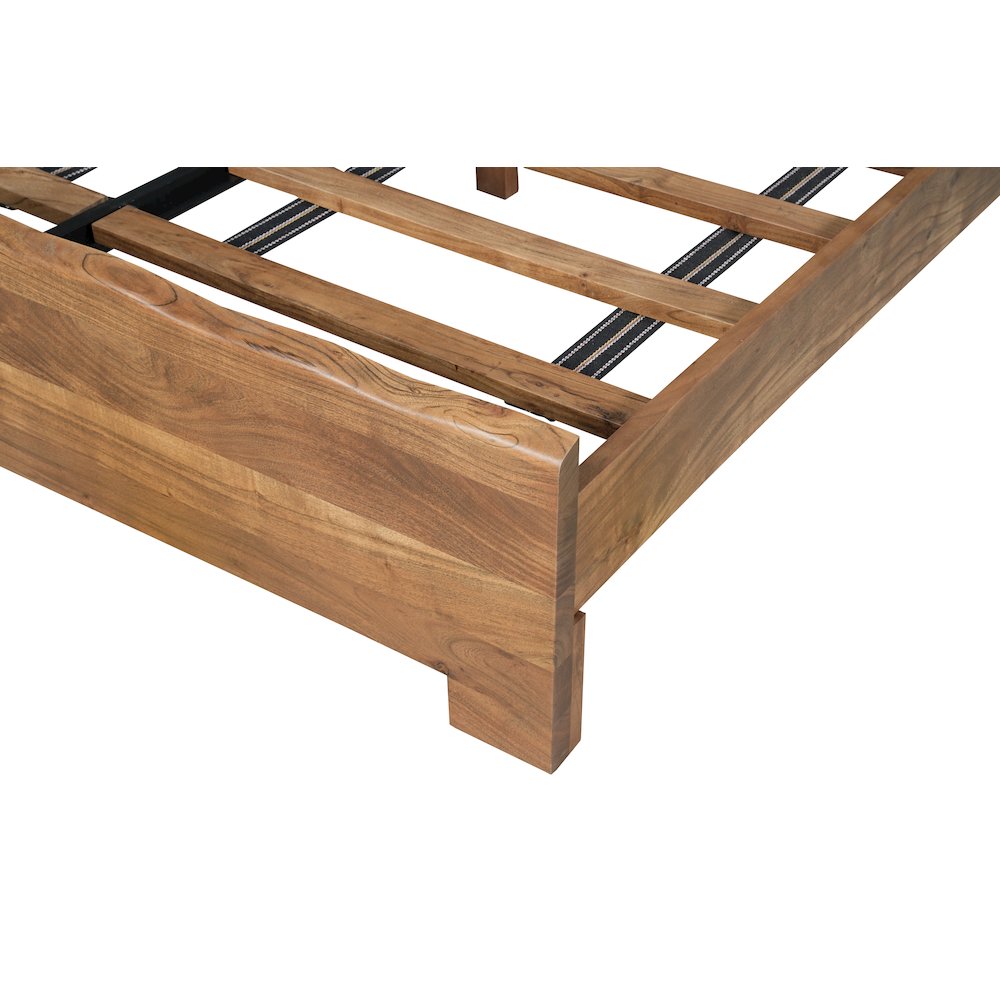 Linden Solid Wood Live Edge Panel Bed. Picture 8
