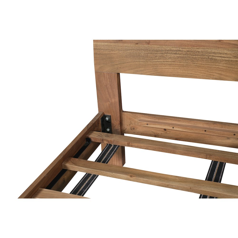 Linden Solid Wood Live Edge Panel Bed. Picture 7