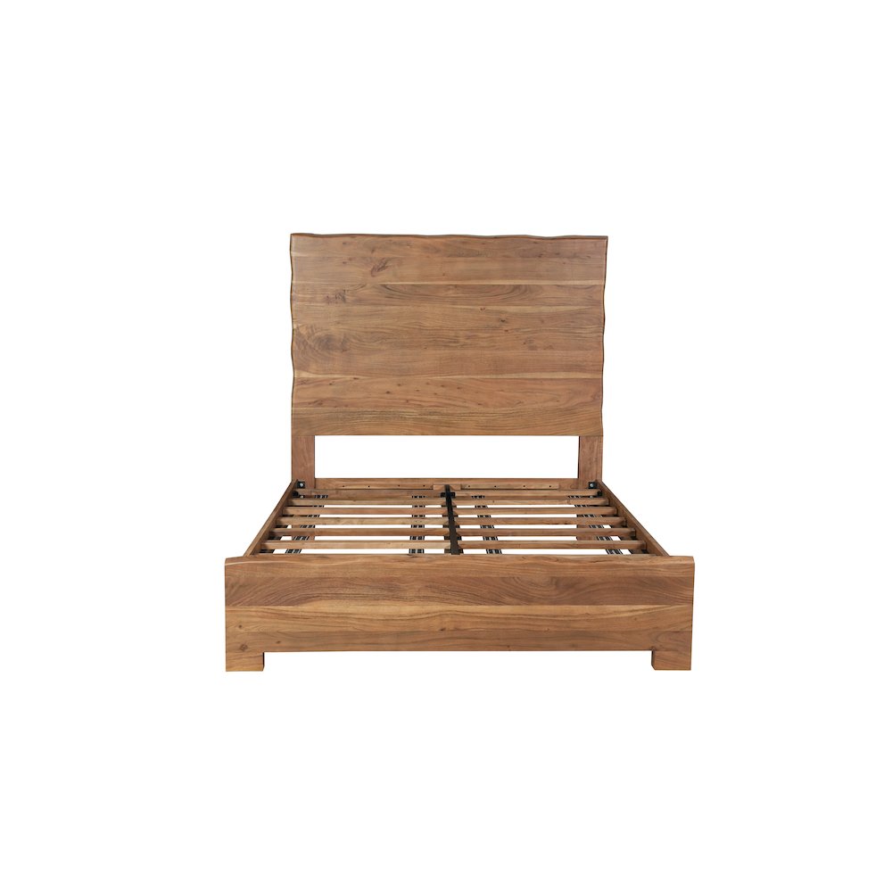 Linden Solid Wood Live Edge Panel Bed. Picture 4