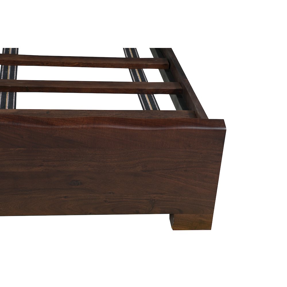 Linden Solid Wood Live Edge Panel Bed. Picture 7