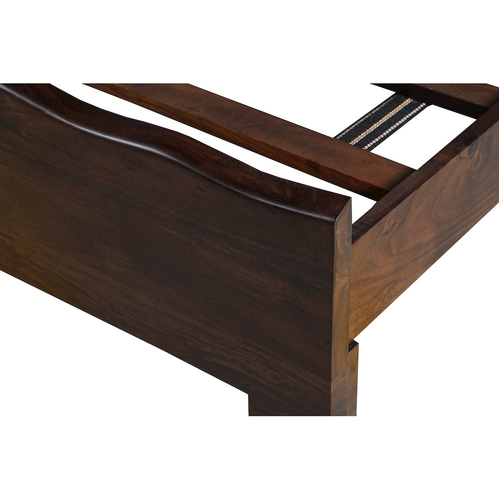 Linden Solid Wood Live Edge Panel Bed. Picture 8