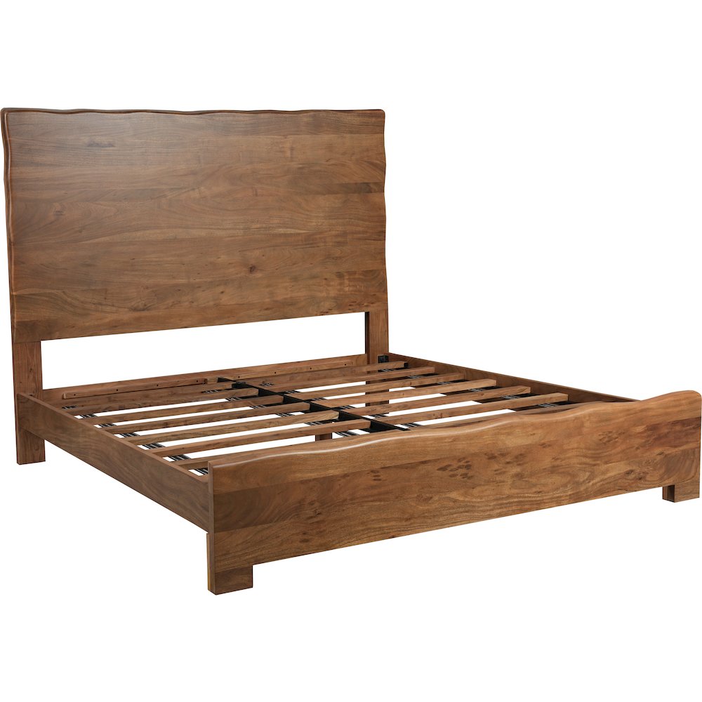 Linden Solid Wood Live Edge Panel Bed. Picture 4