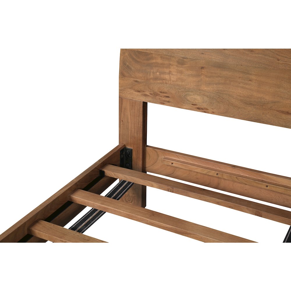 Linden Solid Wood Live Edge Panel Bed. Picture 7