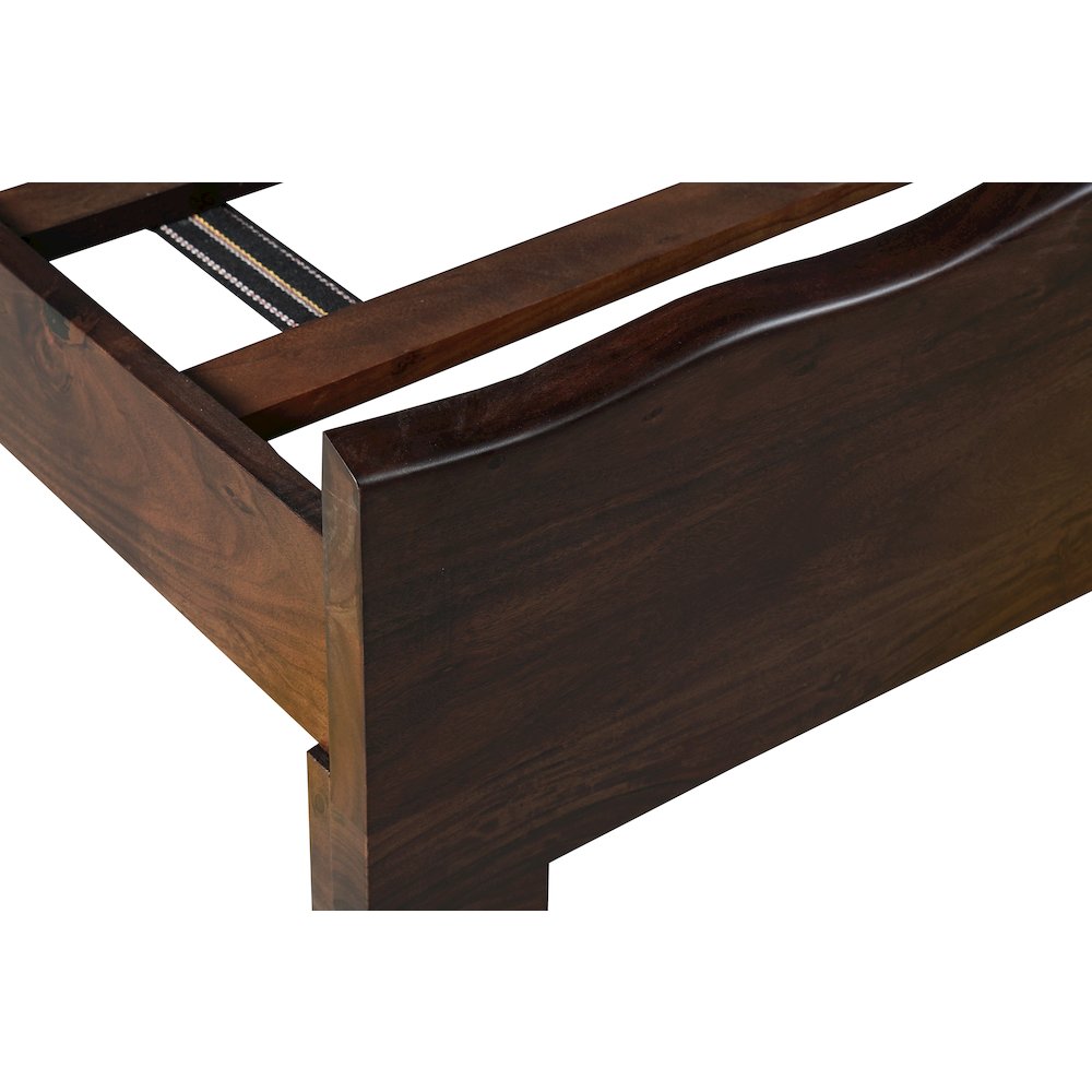 Linden Solid Wood Live Edge Panel Bed. Picture 8
