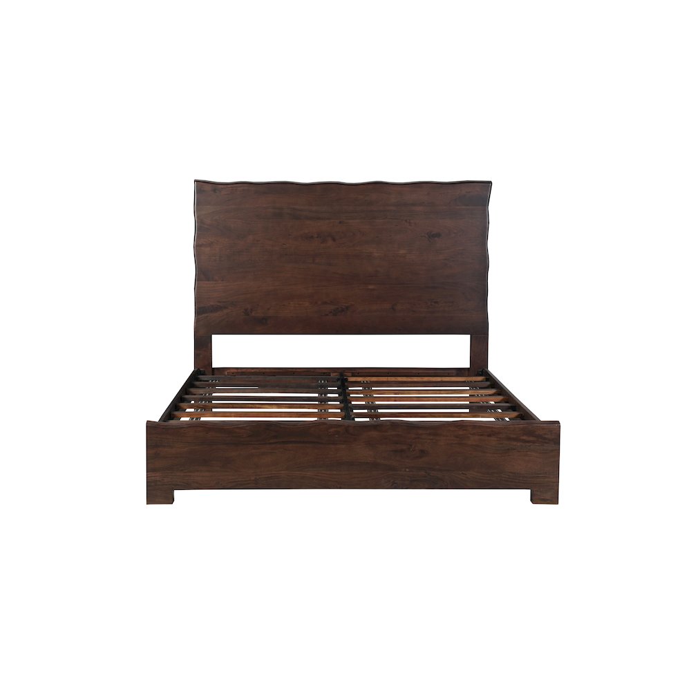 Linden Solid Wood Live Edge Panel Bed. Picture 5