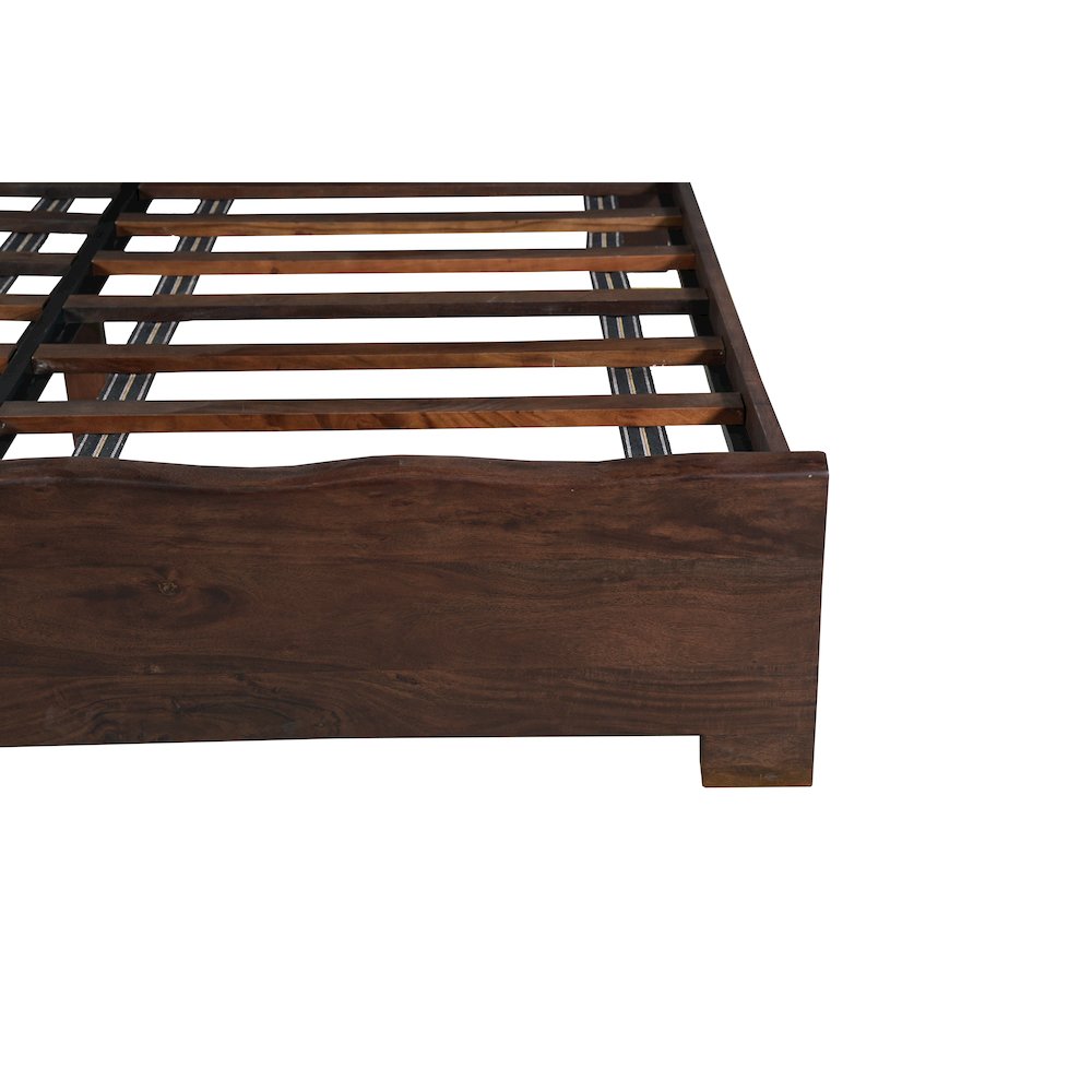 Linden Solid Wood Live Edge Panel Bed. Picture 7