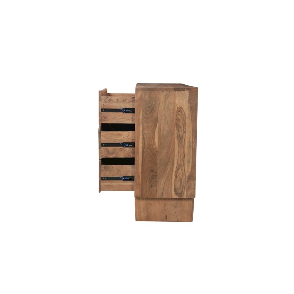 Linden Live Edge Solid Wood 6-drawer Dresser. Picture 6