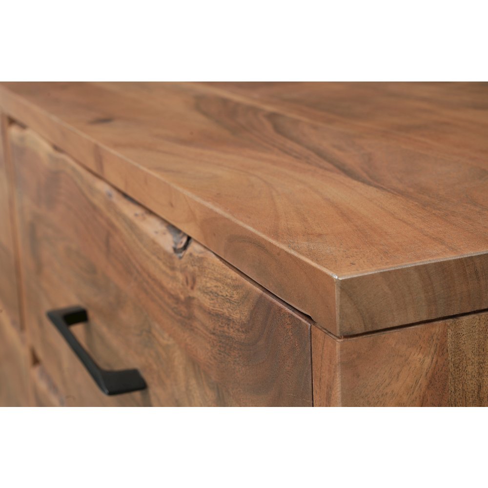 Linden Live Edge Solid Wood 6-drawer Dresser. Picture 9