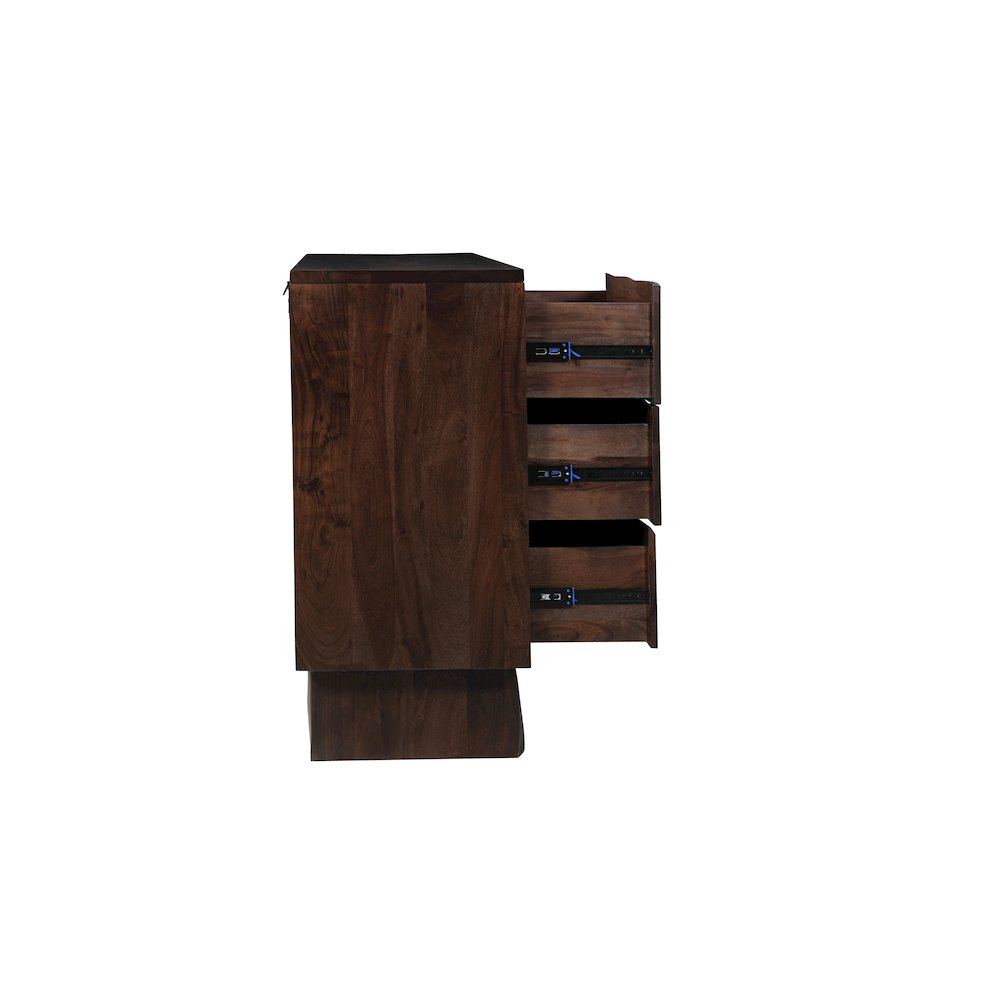 Linden Live Edge Solid Wood 6-drawer Dresser. Picture 6