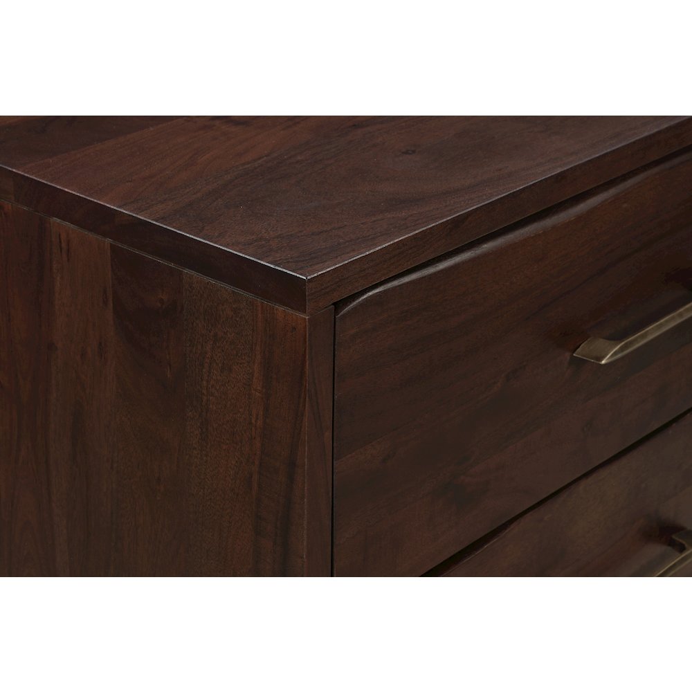 Linden Live Edge Solid Wood 6-drawer Dresser. Picture 8