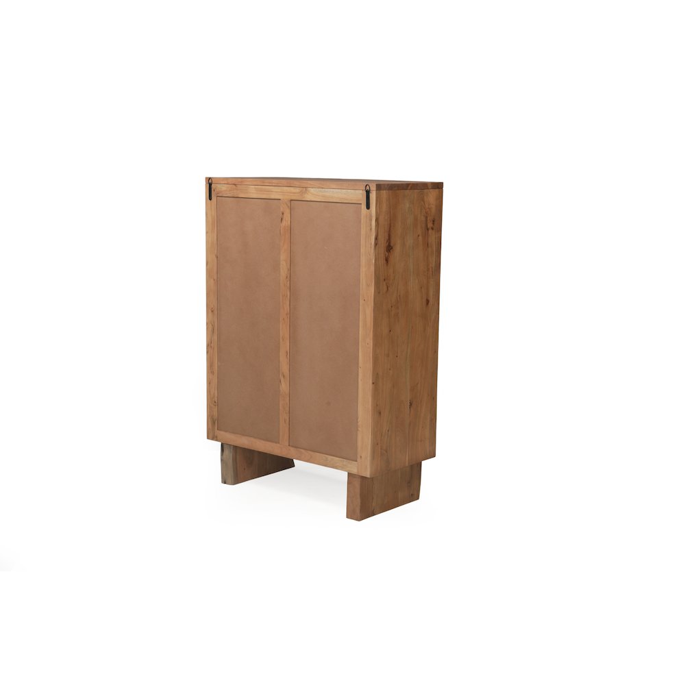 Linden Live Edge Solid Wood 5-drawer Chest. Picture 7