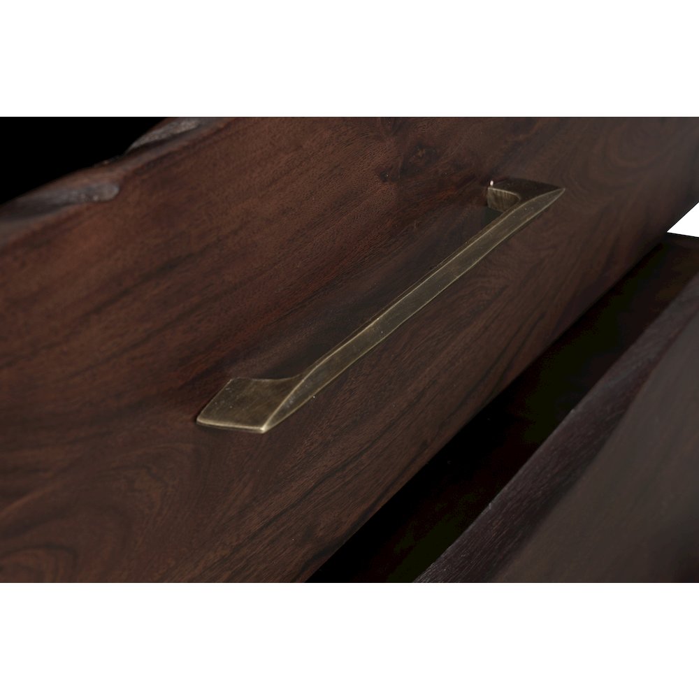 Linden Live Edge Solid Wood 5-drawer Chest. Picture 7