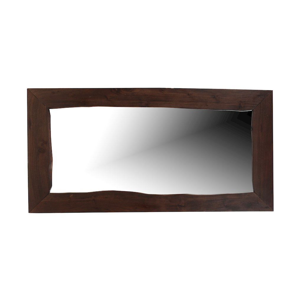 Linden Live Edge Solid Wood Accent Mirror. Picture 1