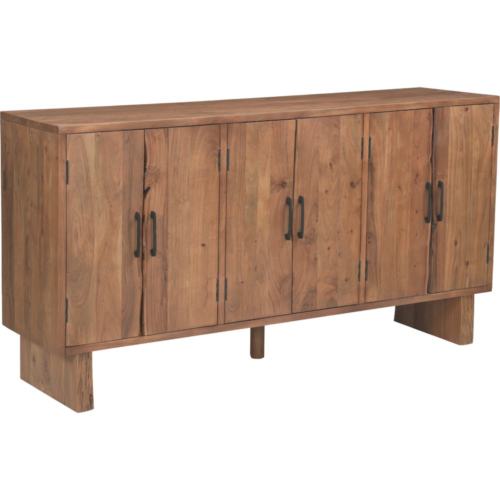 Linden Live Edge Solid Wood 6-door Sideboard. Picture 2