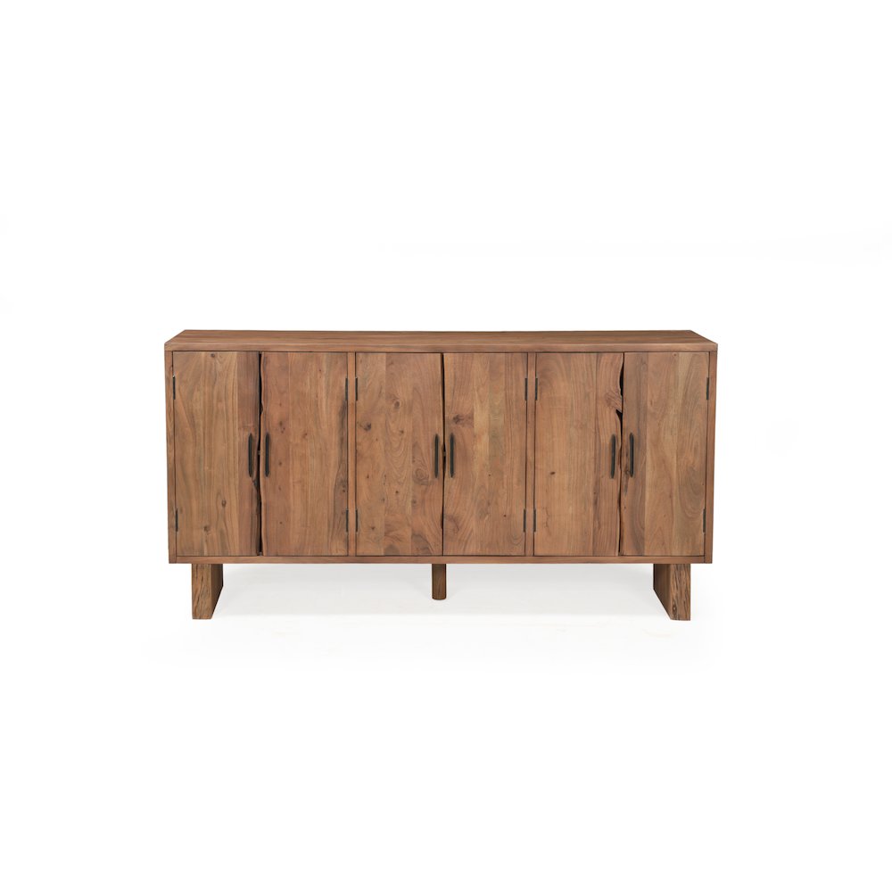 Linden Live Edge Solid Wood 6-door Sideboard. Picture 1