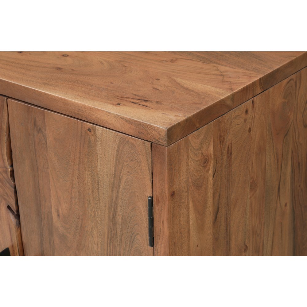 Linden Live Edge Solid Wood 6-door Sideboard. Picture 7