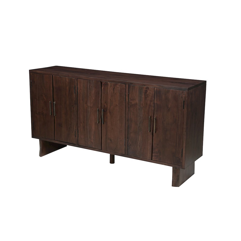 Linden Live Edge Solid Wood 6-door Sideboard. Picture 2