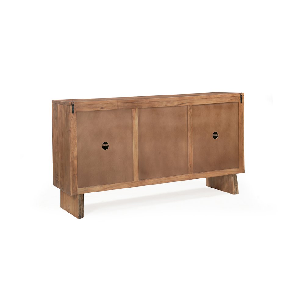 Linden Live Edge Solid Wood 3-drawer 4-door Sideboard. Picture 6