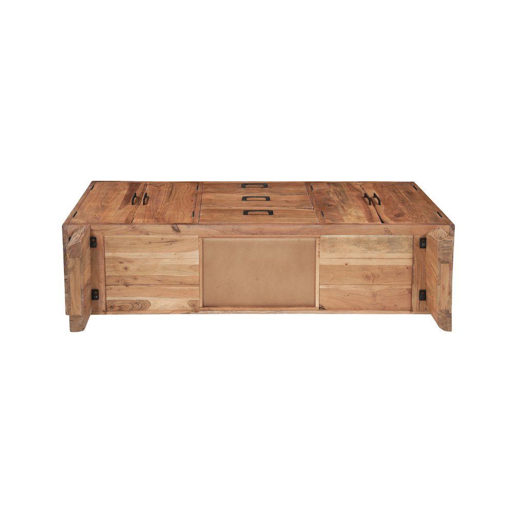 Linden Live Edge Solid Wood 3-drawer 4-door Sideboard. Picture 7