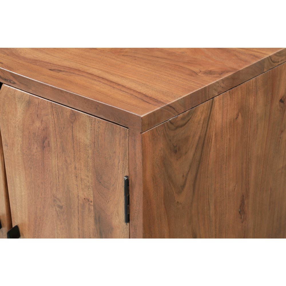 Linden Live Edge Solid Wood 3-drawer 4-door Sideboard. Picture 8