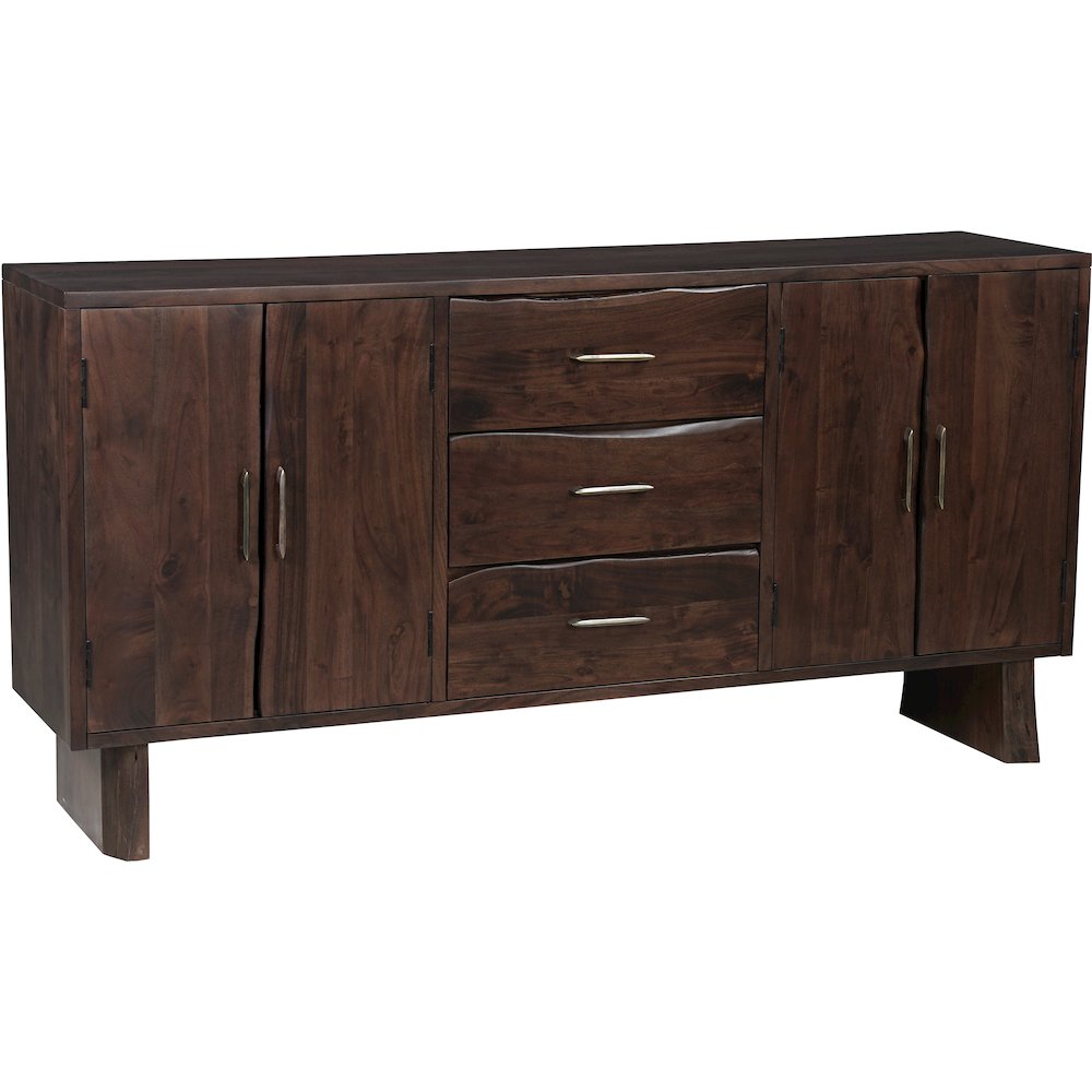 Linden Live Edge Solid Wood 3-drawer 4-door Sideboard. Picture 3