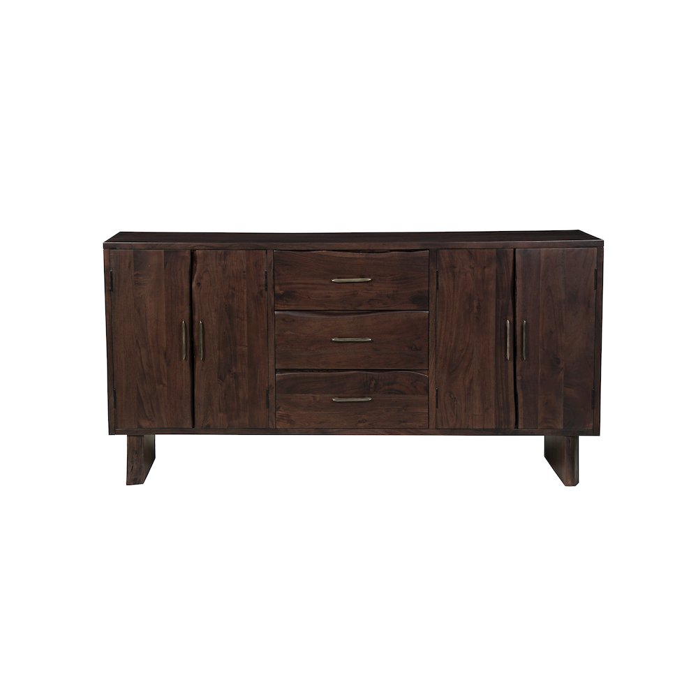 Linden Live Edge Solid Wood 3-drawer 4-door Sideboard. Picture 4