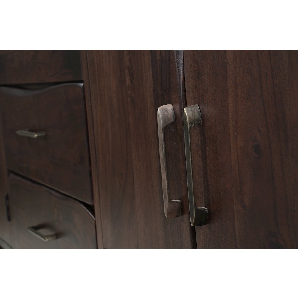 Linden Live Edge Solid Wood 3-drawer 4-door Sideboard. Picture 10