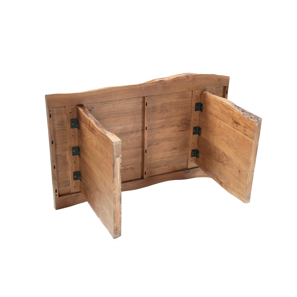 Linden 7-piece Solid Wood Live Edge Dining Set. Picture 6
