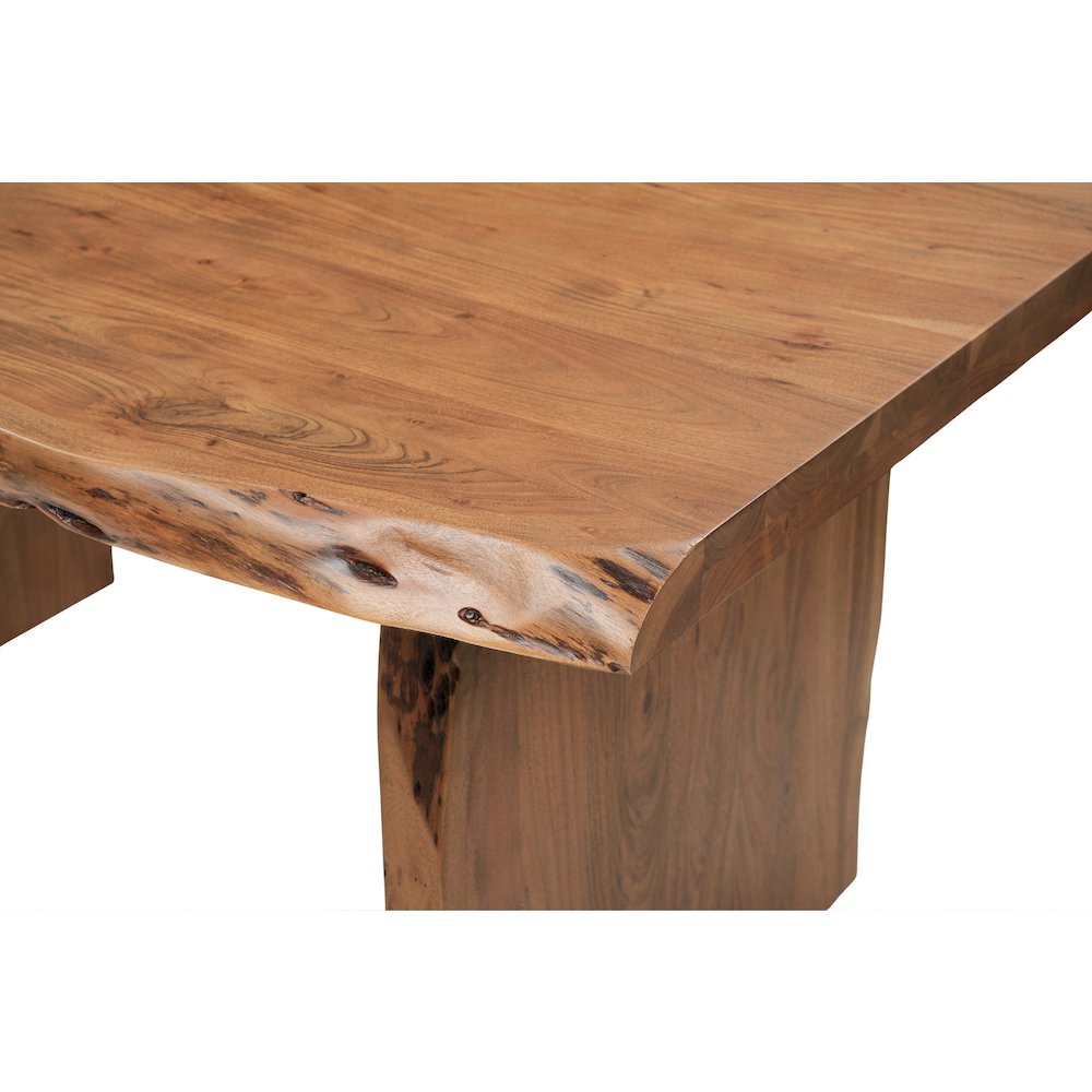 Linden 7-piece Solid Wood Live Edge Dining Set. Picture 8
