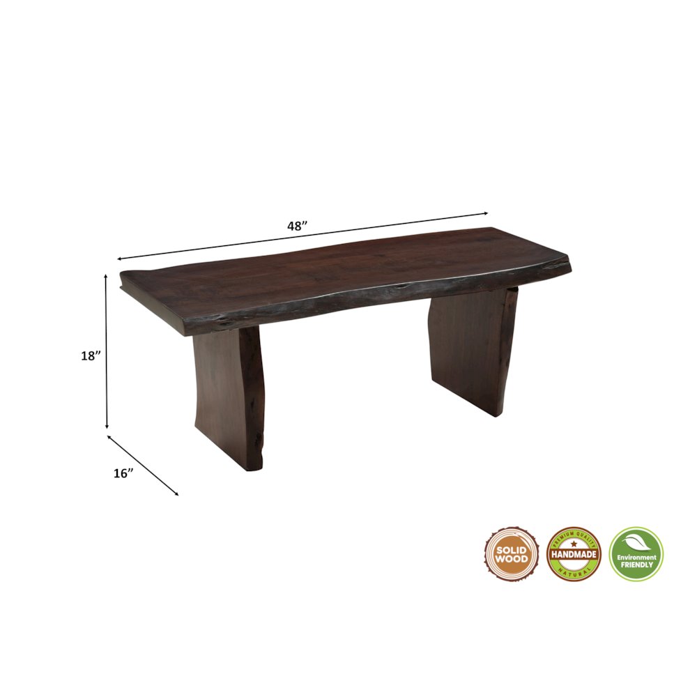 Linden 6-piece Solid Wood Live Edge Dining Set. Picture 14
