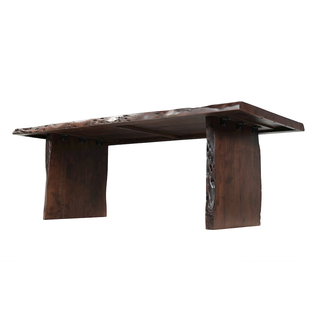 Linden 7-piece Solid Wood Live Edge Dining Set. Picture 4