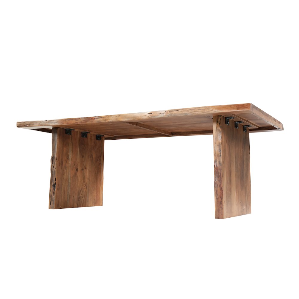 Linden 6-piece Solid Wood Live Edge Dining Set. Picture 4