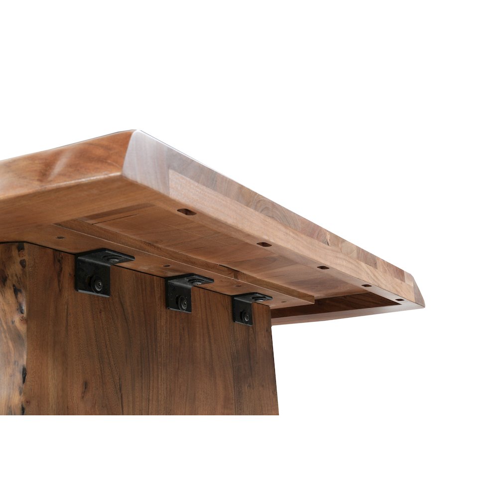 Linden 7-piece Solid Wood Live Edge Dining Set. Picture 6