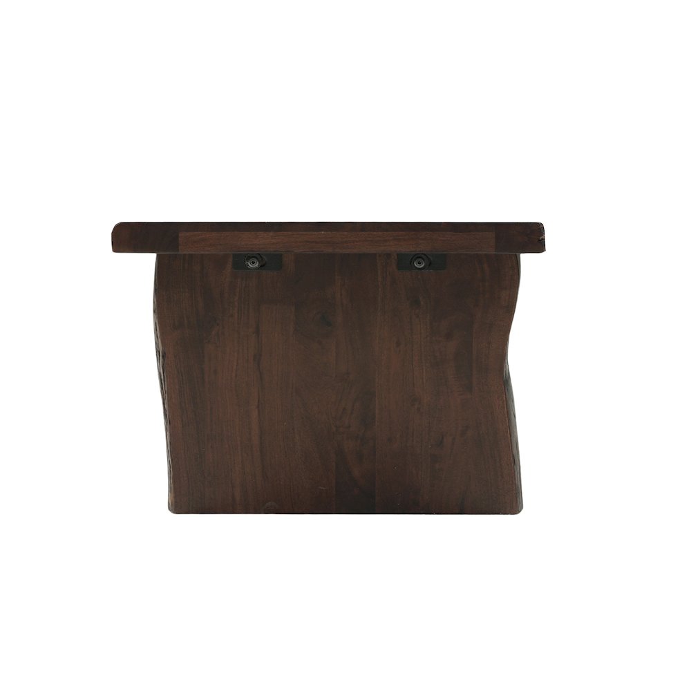 Linden Solid Wood Rectangular Live Edge Coffee Table. Picture 3