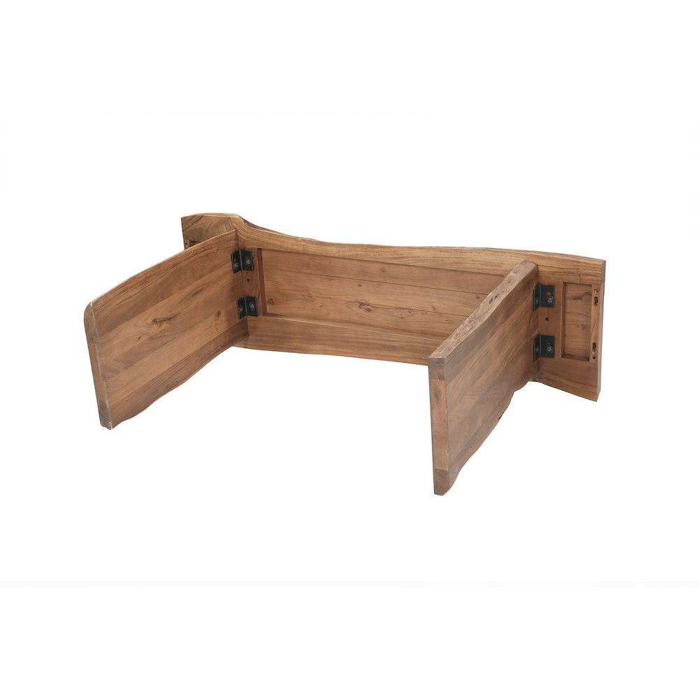 Linden Solid Wood Live Edge Console Table. Picture 5