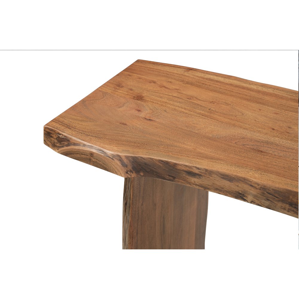 Linden Solid Wood Live Edge Console Table. Picture 6